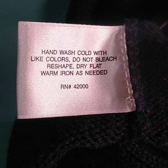 Vintage Basic Editions Holiday Women's Large Black Long Sleeve Cottagecore - Picture 9 of 9